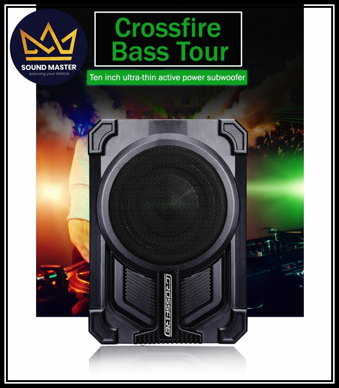 Crossfire Underseat Subwoofer CF-AL10 (Malaysia) – Sound Master