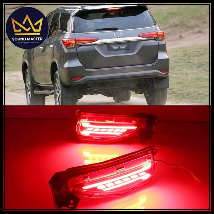 Toyota Fortuner Rear Bumper lights / led Reflector Lights – Sound Master